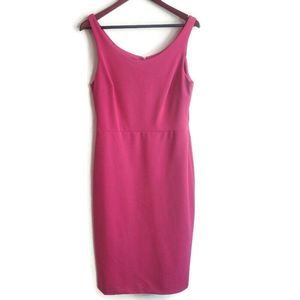 Betsey Johnson Dress Barbiecore Womens Classic Sheath Fuchsia Hot Pink 10